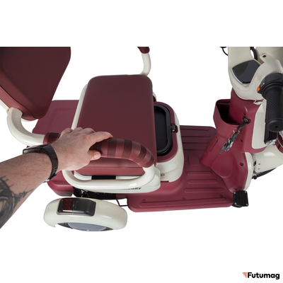 Электротрицикл Rutrike Gelbert Mercury 48V/60V 650Вт бело-красный