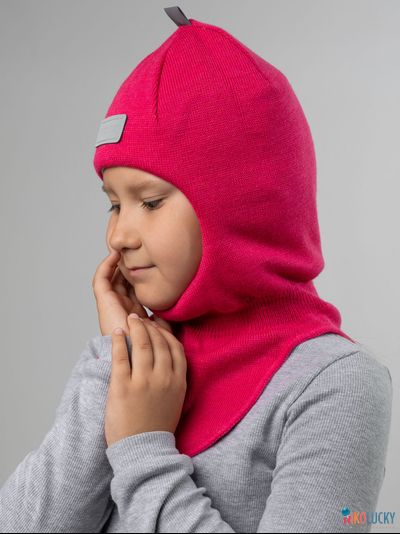 Шапка-шлем &quot;NK&quot;   20101-01, цвет ярко-розовый р. 50-52