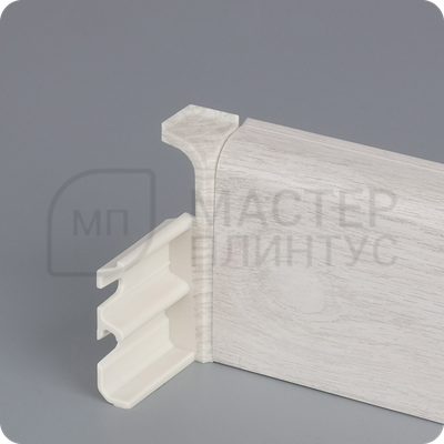 Плинтус с кабель-каналом Comfort Classic 80 80х16х2200 мм. Дуб винтажный 063