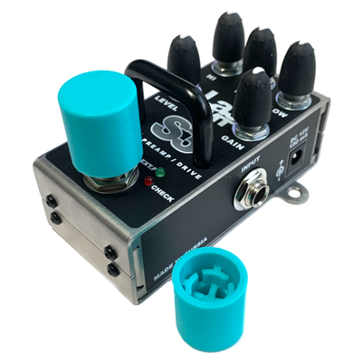 Насадка на кнопку педали эффектов, высокая (3D печать), 1 шт (бирюзовая)