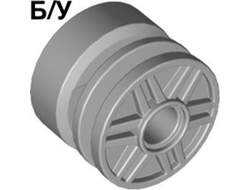 ! Б/У - Wheel 18mm D. x 14mm with Pin Hole, Fake Bolts and Shallow Spokes, Light Bluish Gray (55981 / 4299119 / 6109684) - Б/У