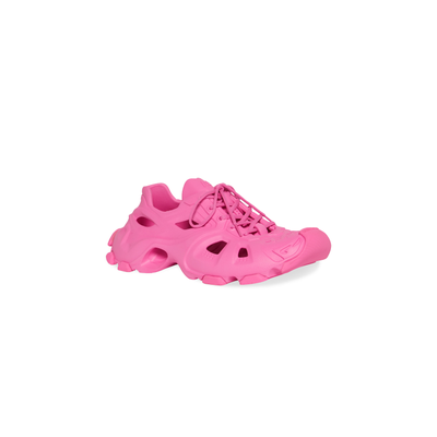 Balenciaga HD Lace Up Cut Out Sneakers Fluo Pink женские