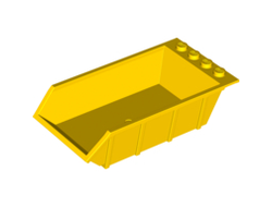 Vehicle, Tipper Bed 4 x 6, Solid Studs, Yellow (15455 / 6051026 / 6286533)