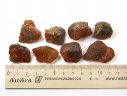 Сердолик, карнеол, необработанный "дикий" образец в ассортименте, Амурская область, р.Зея (20-30 мм, 9-12 г) №27512