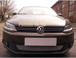Защита радиатора Volkswagen Jetta VI 2010-2014 chrome
