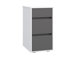 Набор мебели ОСКАР - Тумба ОС-10 Белый структурный/Графит