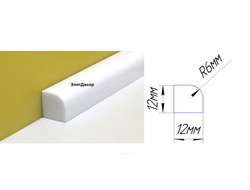 Акриловый плинтус бордюр на ванну Суперплинтус- СП2 (12х12х1800)