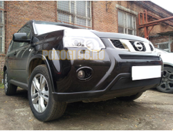 Защита радиатора Nissan X-Trail T31 2011-2015 black низ
