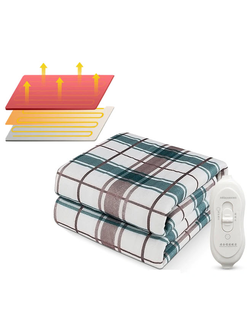 Электрическое Одеяло с Термостатом Electric Blanket 70х150 см Оптом)