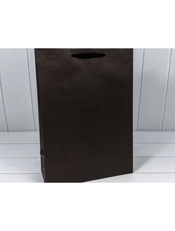 Пакет плотный с веревочной ручкой (черный), 260*120*320мм