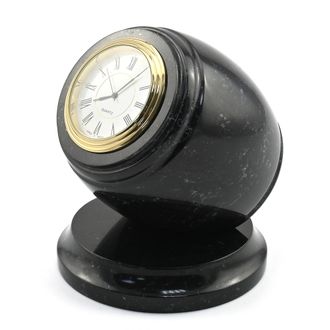 Модель № ST21: часы из черного камня змеевика