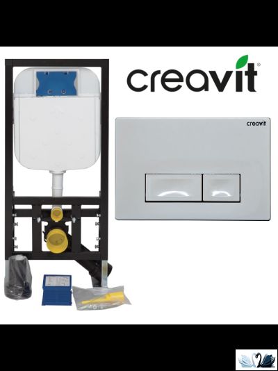 Инсталляция для унитаза Creavit GR5003.01 с кнопкой Ore GP3001.00 белая купить в магазине Marysя