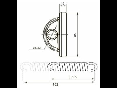 Термометр накл.с пружиной Y-63A-120 [43199]