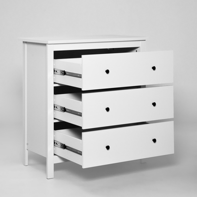 Сага Комод 3 ящика 920х1007х510 белый