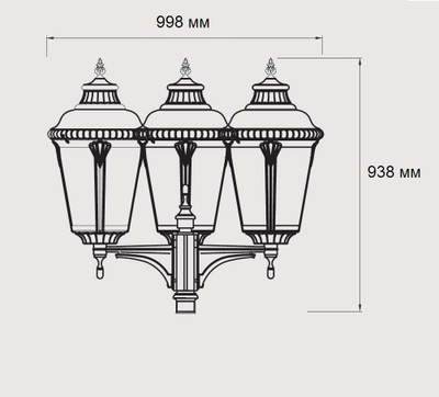 Парковый светильник серии  Bremen 3