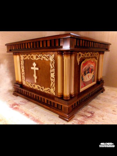 Деревянная риза на престол, деревня Ячно, Польша