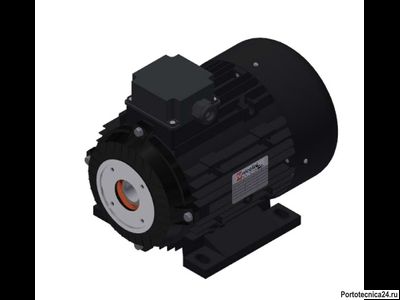 Электродвигатель 4 кВт полый вал 24 мм 230/400 В - 50 Гц, 100 T4 B3 BS AC