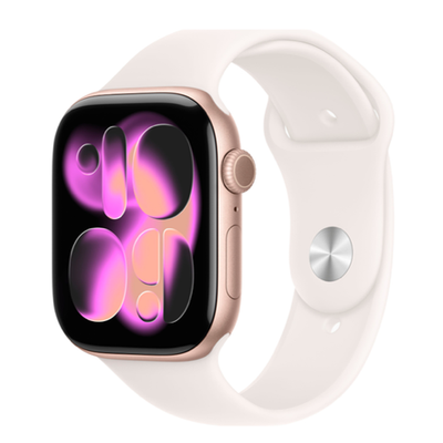 Apple Watch S11 42mm Rose Gold Aluminum Case with Light Blush Sport Band (Розовое золото)