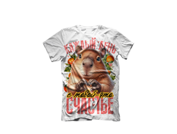 Футболка 3D с полной запечаткой Капибара, Kapibara-san №27