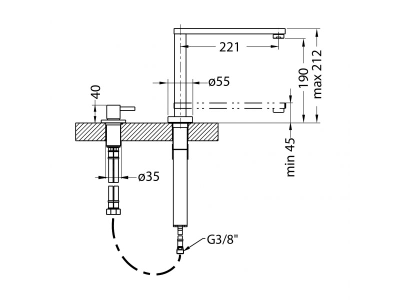 Смеситель Alveus NORMA