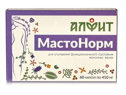 Масто Норм. Мастопатийный. Женское здоровье. 60 капсул по 410мг.