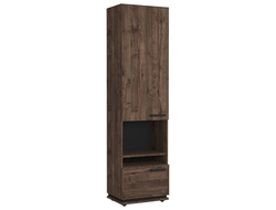 Гостиная NATURE (НАТУРА) - NATURE 1 Шкаф МЦН Дуб Апрель Темный-Черный