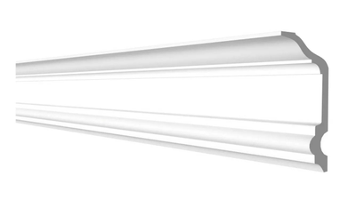 Потолочный плинтус DECOR-DIZAYN DD505, из дюрополимера, под покраску, ударопрочный, 2 метра