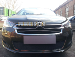 Защита радиатора Citroen C4 sedan 2013-2016 black