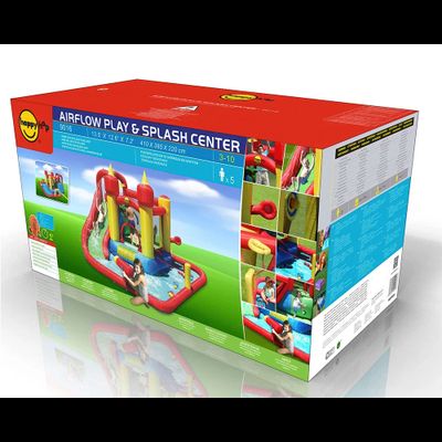 Надувной батут и водная горка «Супер скольжение»