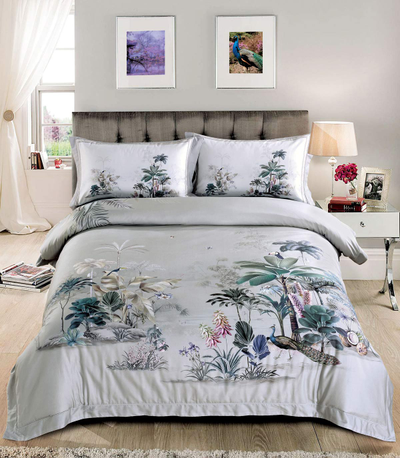 Постельное белье мако-сатин евро 200x220x1 250x270x1 50x70x4 TIS07-809