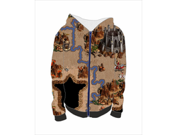 Толстовка на молнии с полной запечаткой Герои меча и магии, Heroes of Might and Magic №32