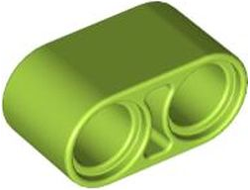 Technic, Liftarm Thick 1 x 2, Lime (43857 / 4263119 / 6149993)