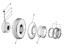 Колесо асимметрическое 6.00-9 ЕВ 687 5У93.1.00.00.00