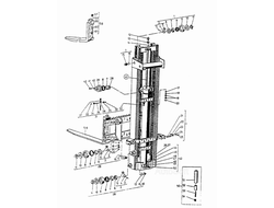 Подъемное устройство с клыком вил в сборе ДВ-1621 8542.0.00.00.00