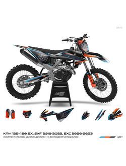 Наклейки на мотоцикл KTM 250 300 450 2020 екатеринбург мотонаклейкару мотопленка рф ктм ktm sx sfx