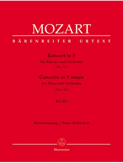 Mozart. Konzert №11 F-Dur KV413 f?r Klavier und Orchester f?r 2 Klaviere