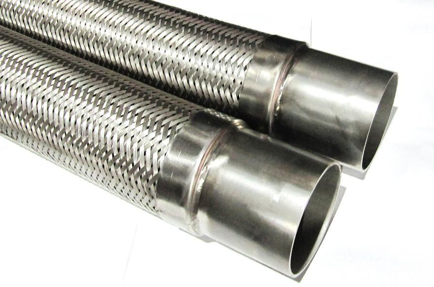 МРВД Металлорукав высокого давления из нержавеющей стали с патрубками под приварку