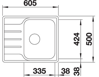 Мойка Blanco  LEMIS 45 S-IF Mini