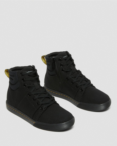 Ботинки Dr. Martens ROZARYA WOMEN'S CANVAS CASUAL BOOTS черные