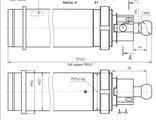 Гидроцилиндр  уплотнительной плиты (Старого образца) ЦГ-110.90Х1000.65
