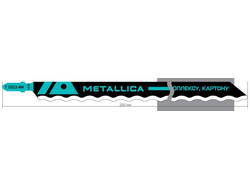 Пилка д/лобзика METALLICA Optima T1013AWP, 250/225мм, HCS-волн. нож, пеноплекс/гофрокартон/резина