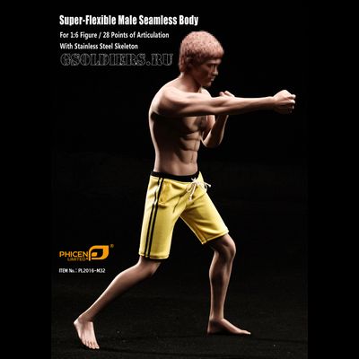 Супер-подвижное бесшовное мужское тело PL2016-M32 1/6 Super flexible Male Seamless Body - TBleague