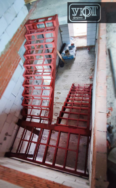 МК №36. Металлический каркас. лазерная резка (двойной косоур)