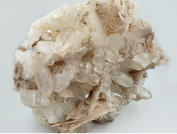 Кварц, горный хрусталь, кальцит, крупная друза кристаллов, Россия, Дальнегорск (230*185*85 мм, 4562 г) №28193