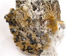 Барит золотистый, Кварц, включения других минералов, Белореченское месторождение, Адыгея, Северный Кавказ, Россия (200*145*140 мм, 2623 г) №35844