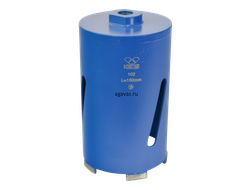 Алмазная коронка по бетону KEOS (сухой рез) М16 102/150мм