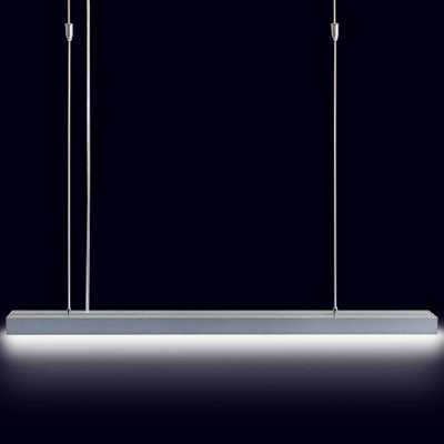 Светильник линейный подвесной светодиодный, 24Вт, 1000х40х40мм, 4000К, IP44, , цвет - серебро