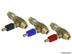 Удлиненный регулируемый эжектор для моечных средств сопло 1,4; вход 3/8"ш- выход 3/8"ш. (красный)