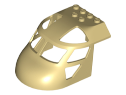 Aircraft Fuselage Forward Top Curved 6 x 8 x 4, Tan (11293 / 6346111)