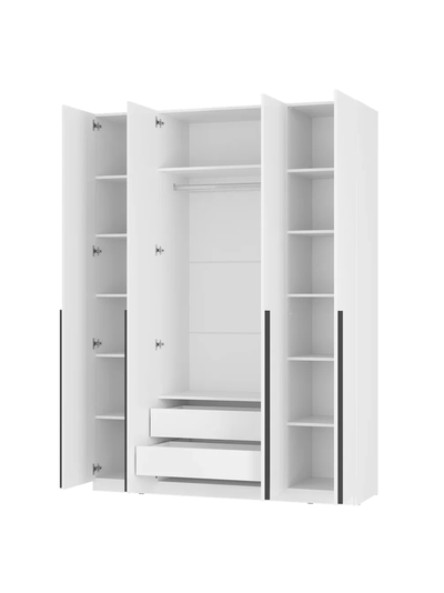 Айрон ШК-13 шкаф 4-х створчатый Белый
